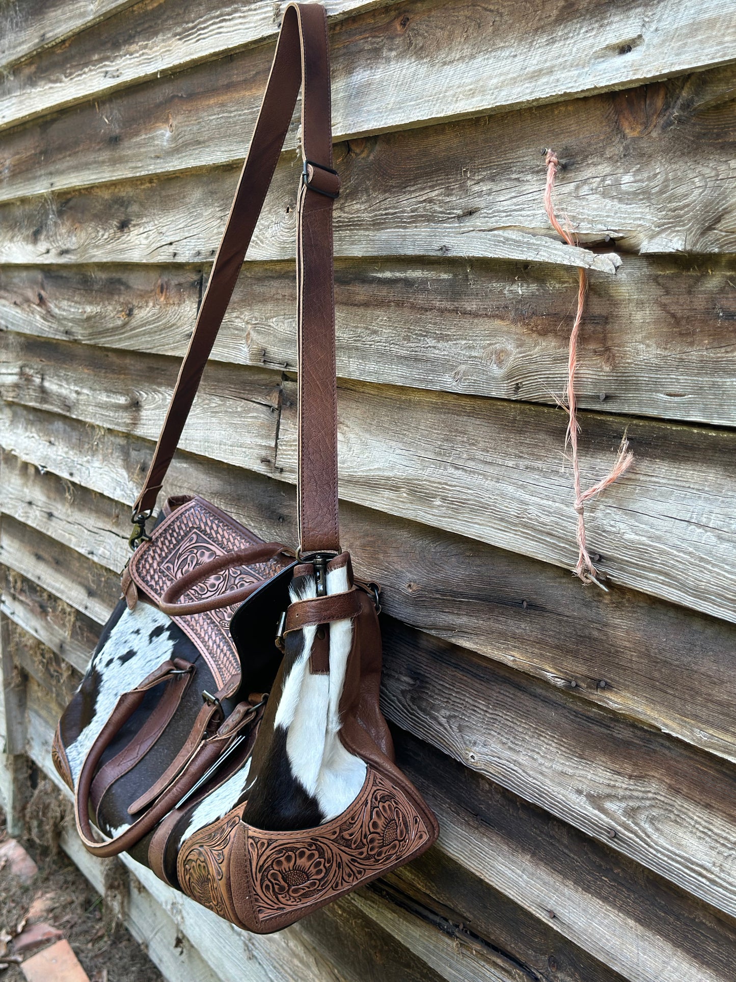 Cowhide Duffle Bag