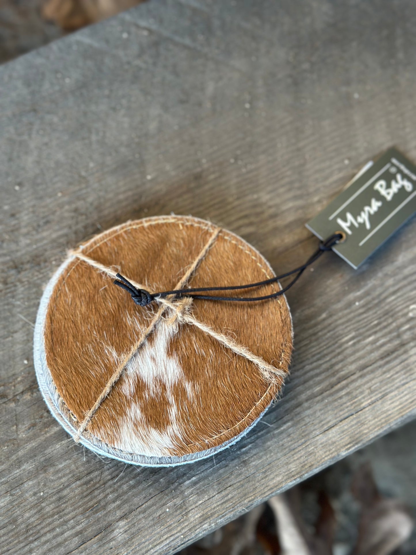 Cow Hide Coaster