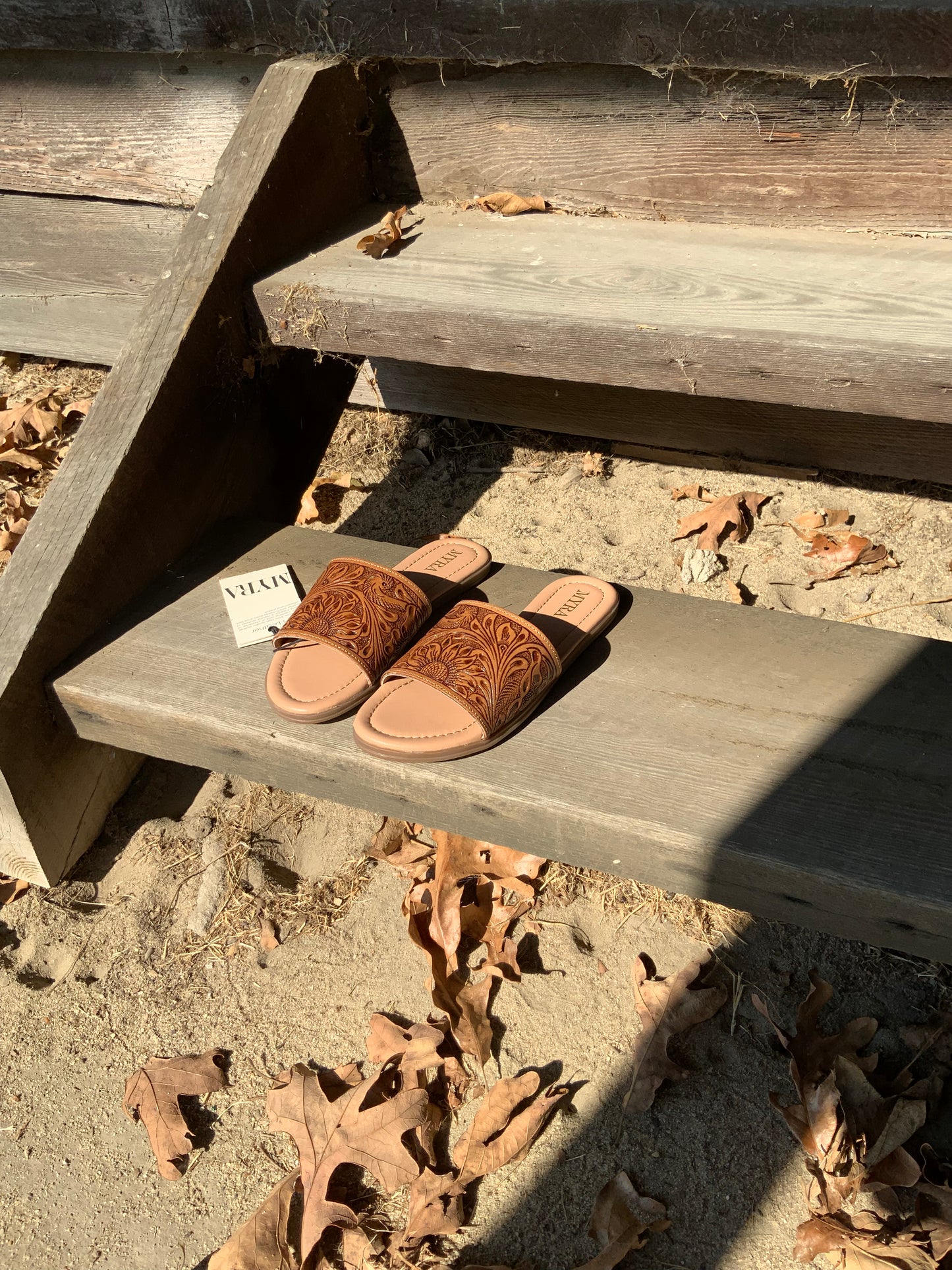 Coppu Western Hand Tooled Sandals