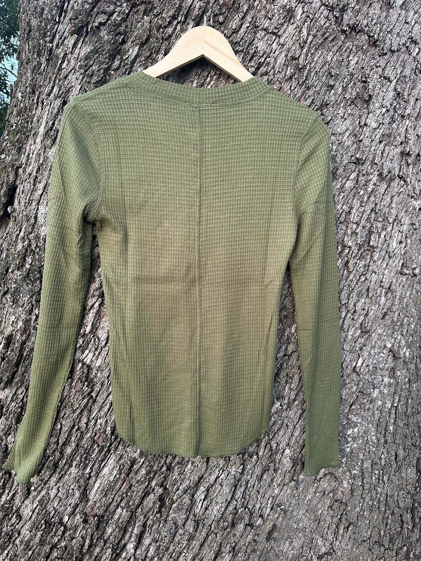 Baby Waffle Snap Button Long-sleeve Shirt