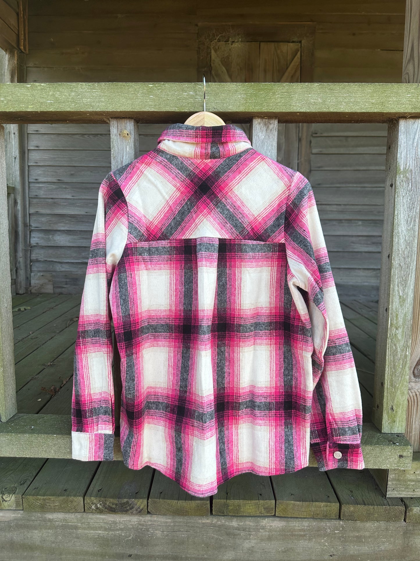Yarn Dyed Plaid Longline Shacket