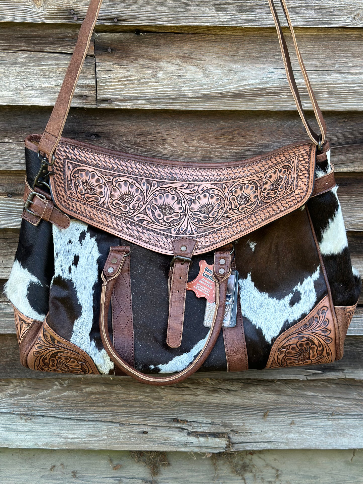 Cowhide Duffle Bag