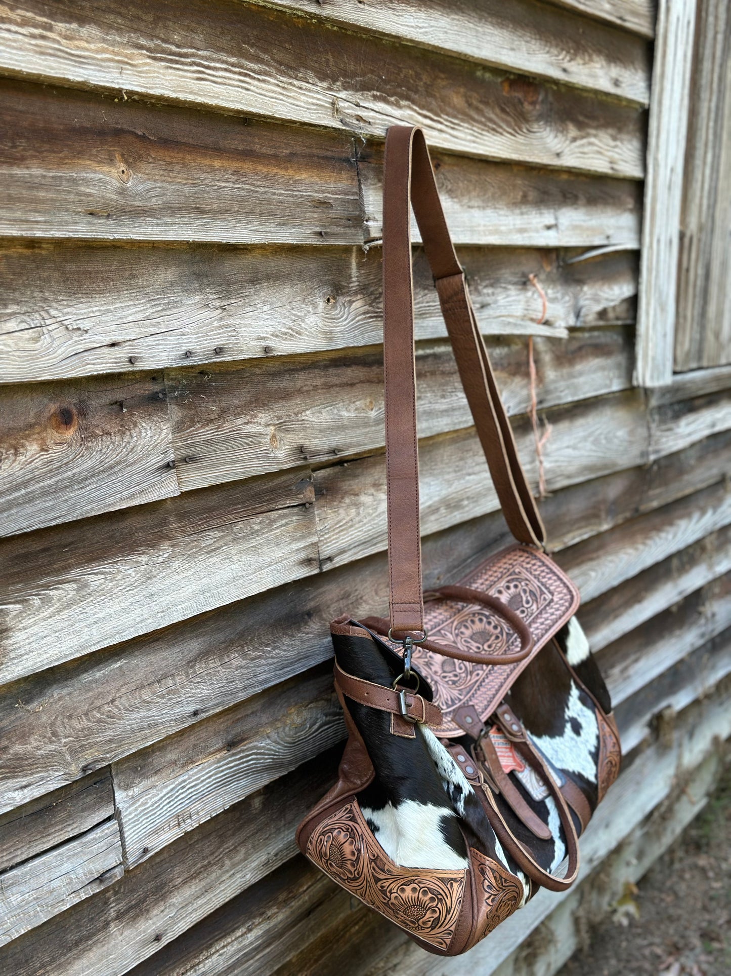 Cowhide Duffle Bag