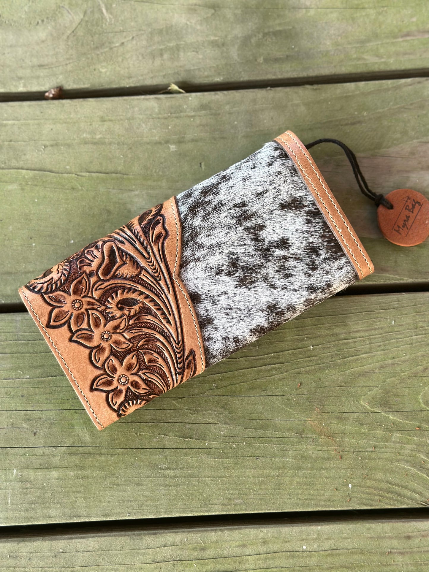 Blossoms in Bloom Hand Tooled Wallet