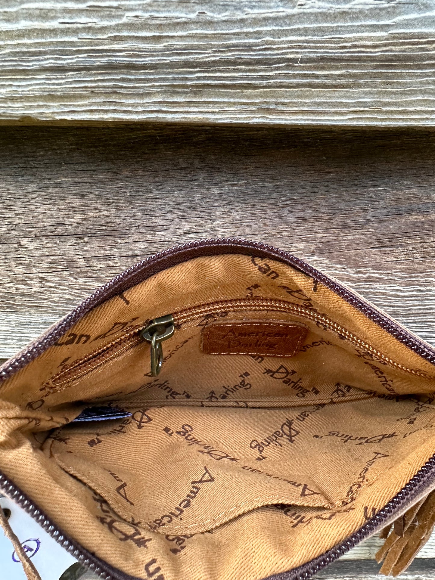 Pink & Leather Purse