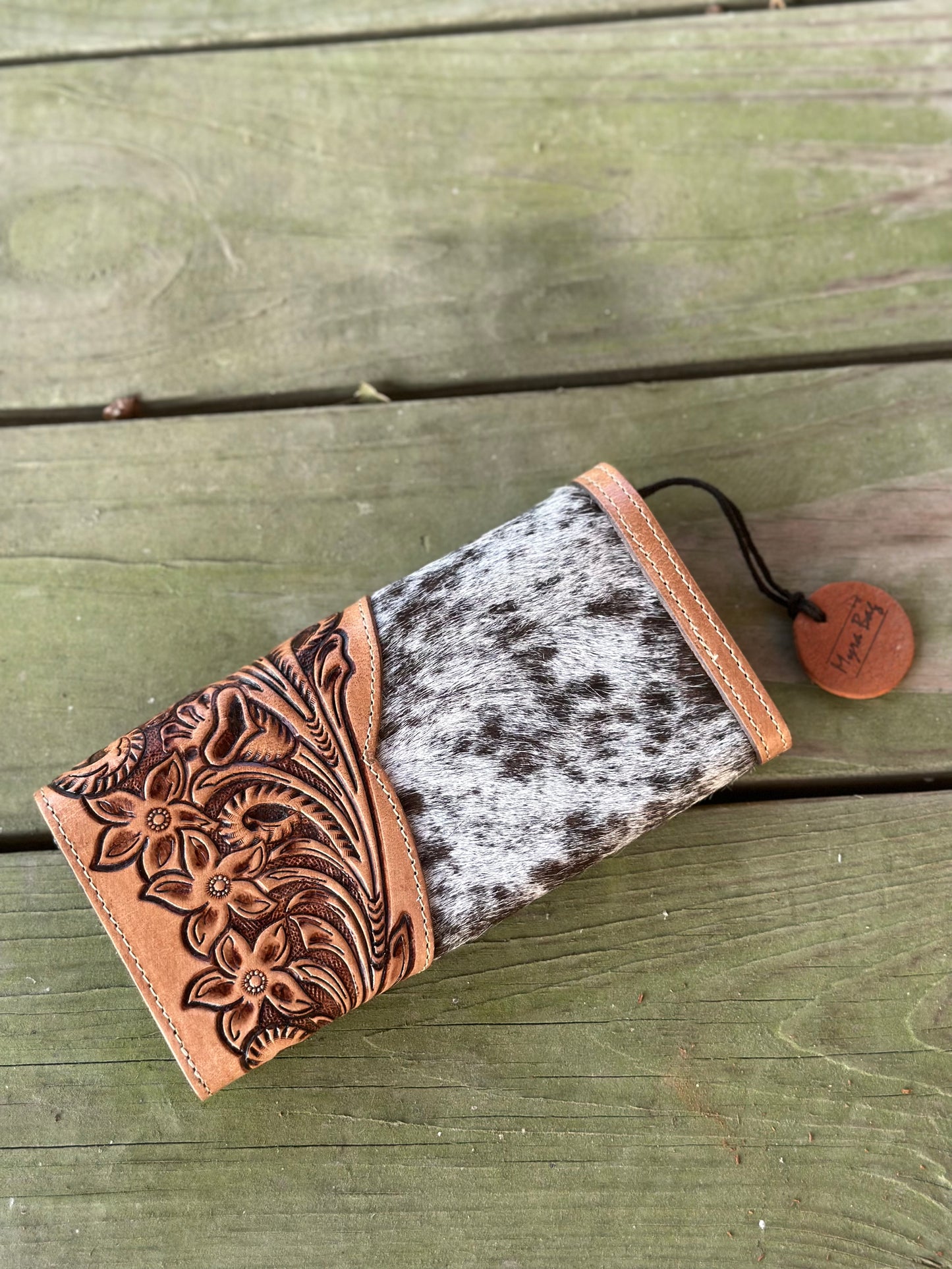 Blossoms in Bloom Hand Tooled Wallet