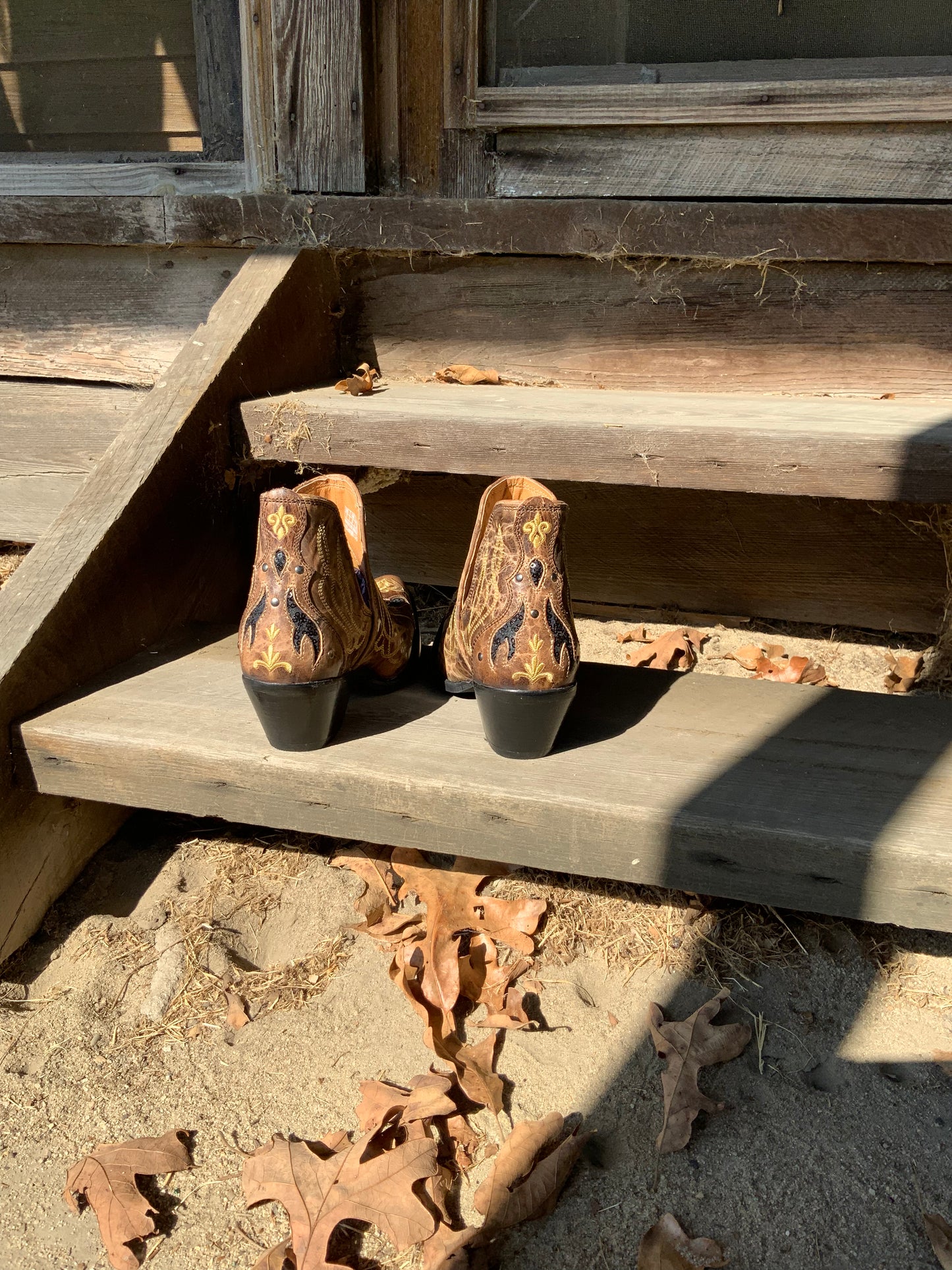 Tent or Western Leather Booties