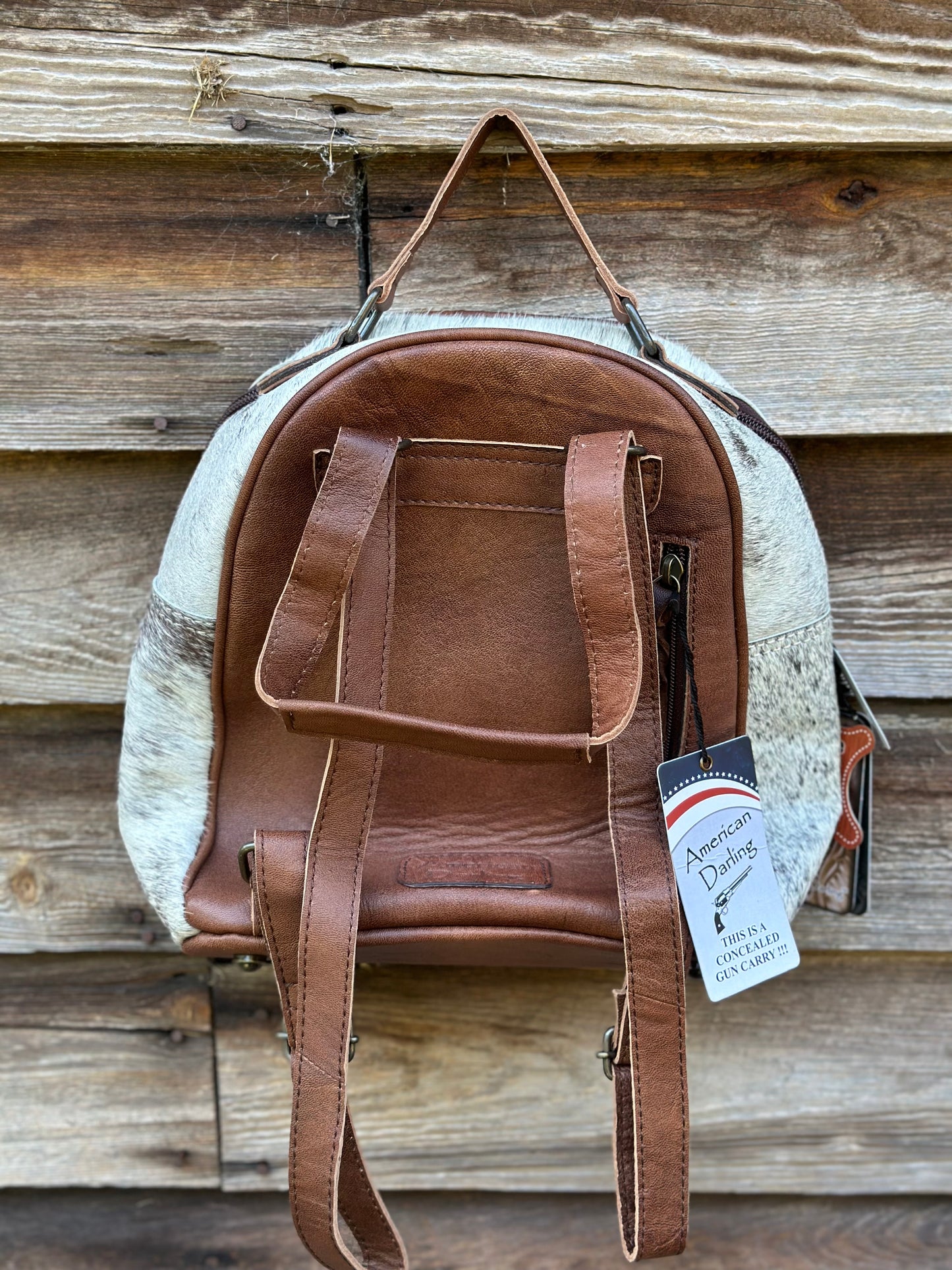 Cow Hide Backpack