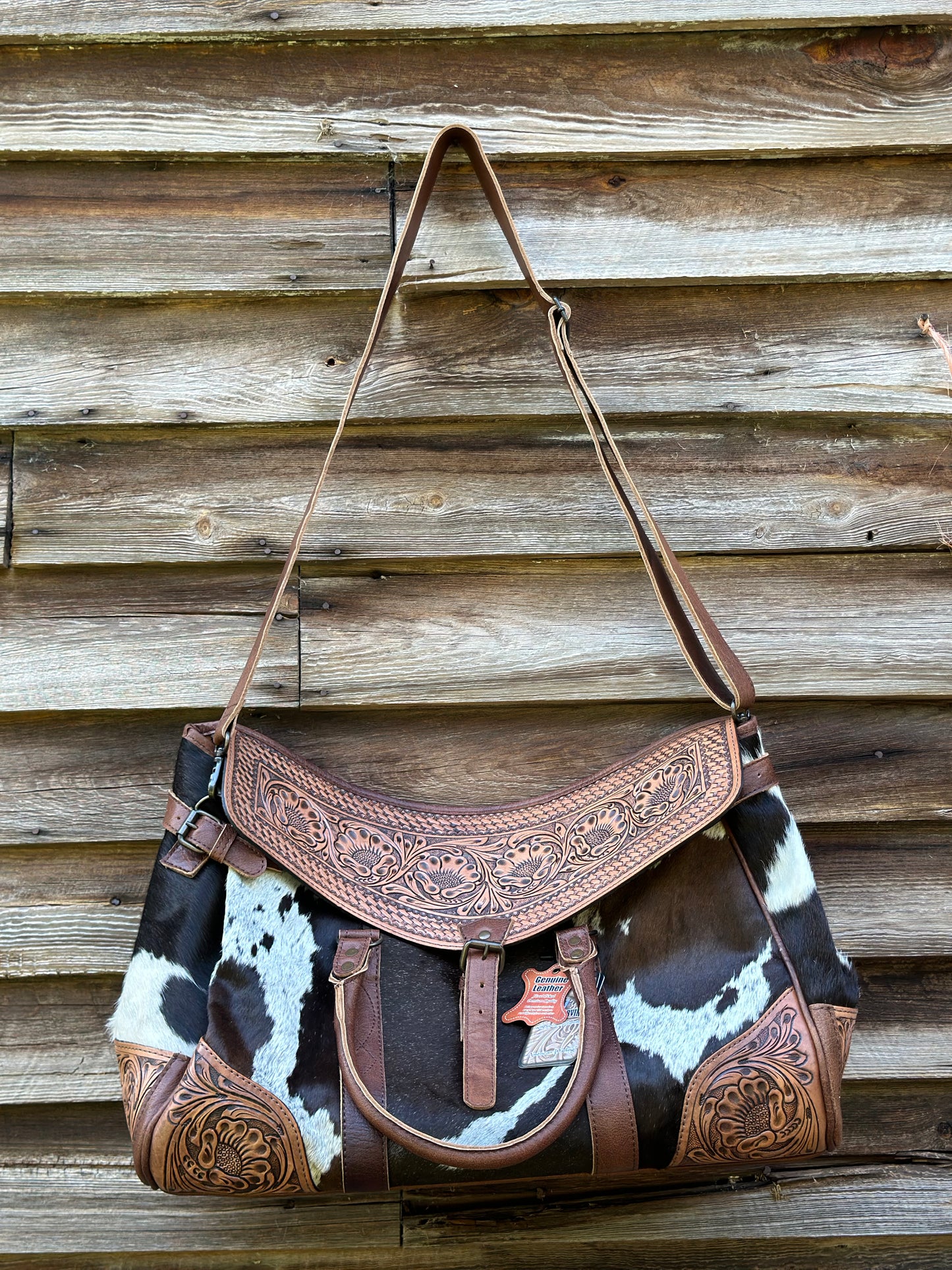 Cowhide Duffle Bag
