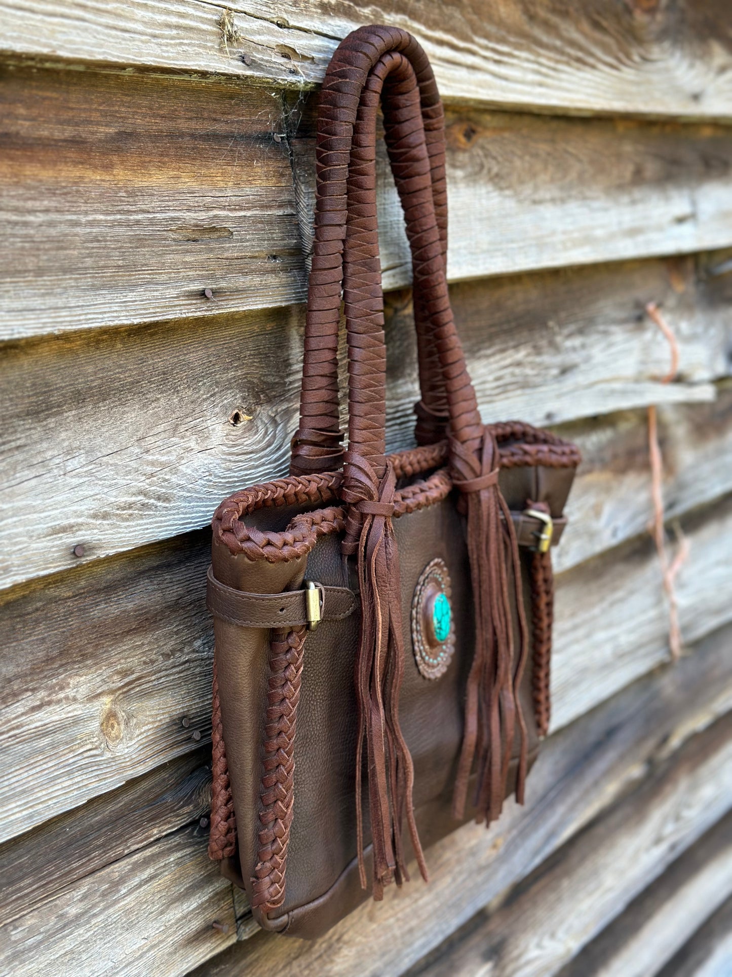 Braided Leather Purse