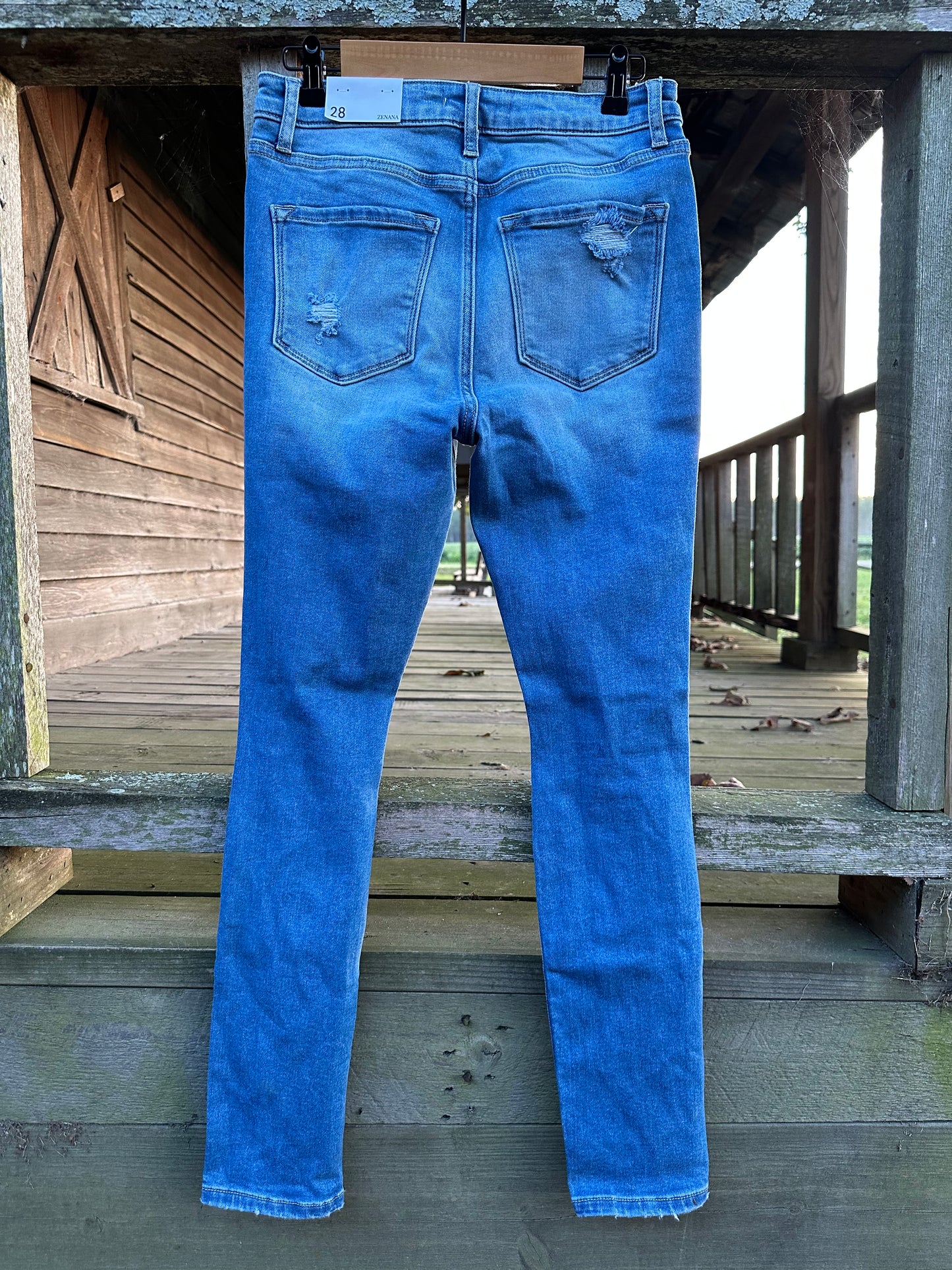 Distressed Skinny Denim Pants 1692MM