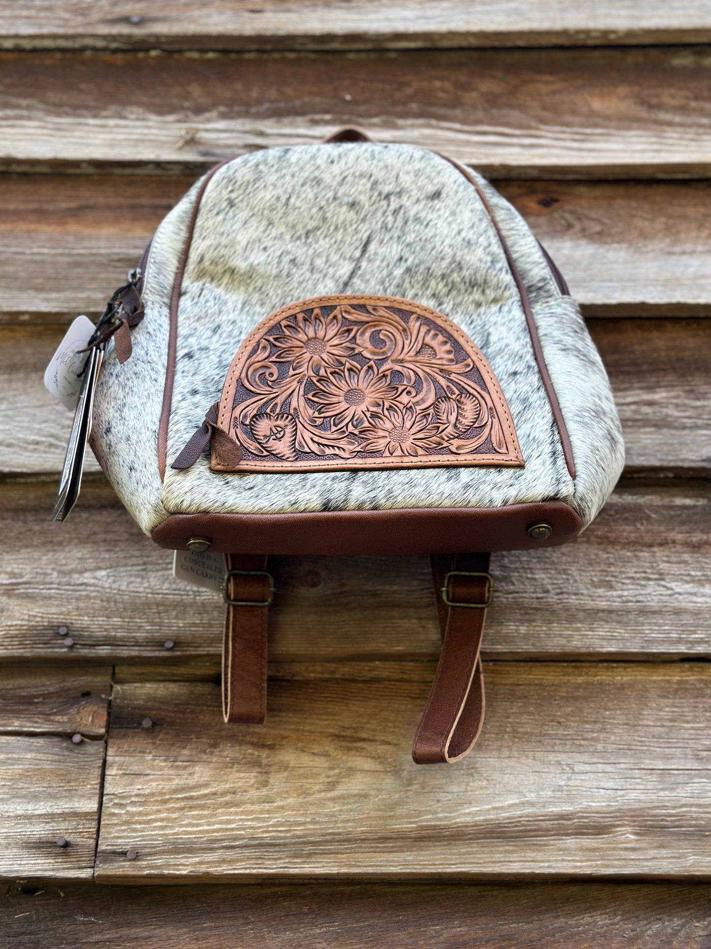 Cow Hide Backpack