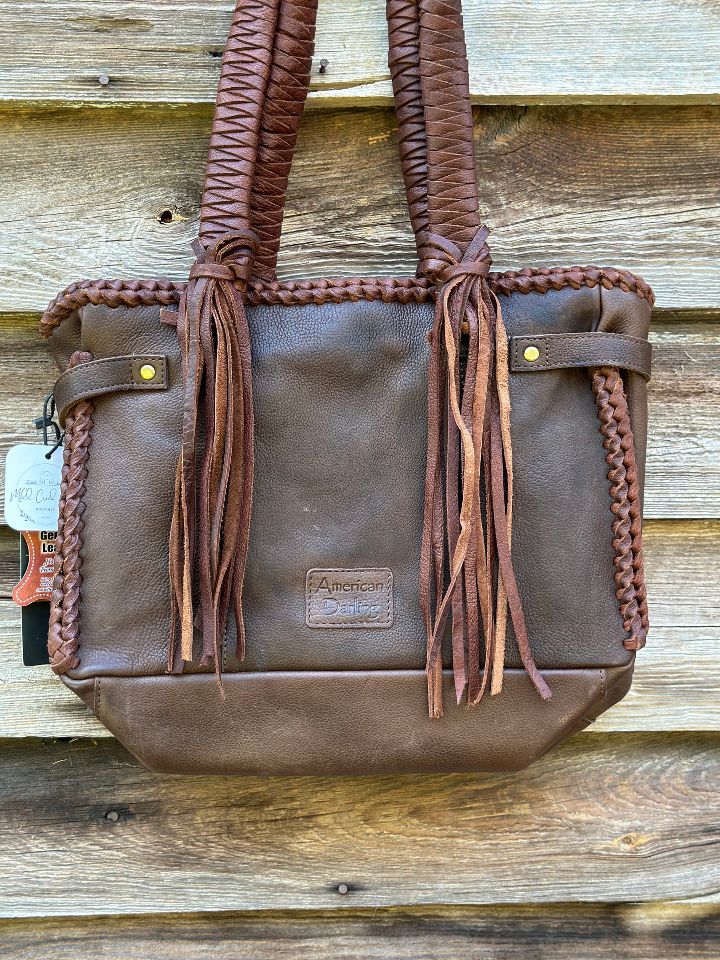 Braided Leather Purse