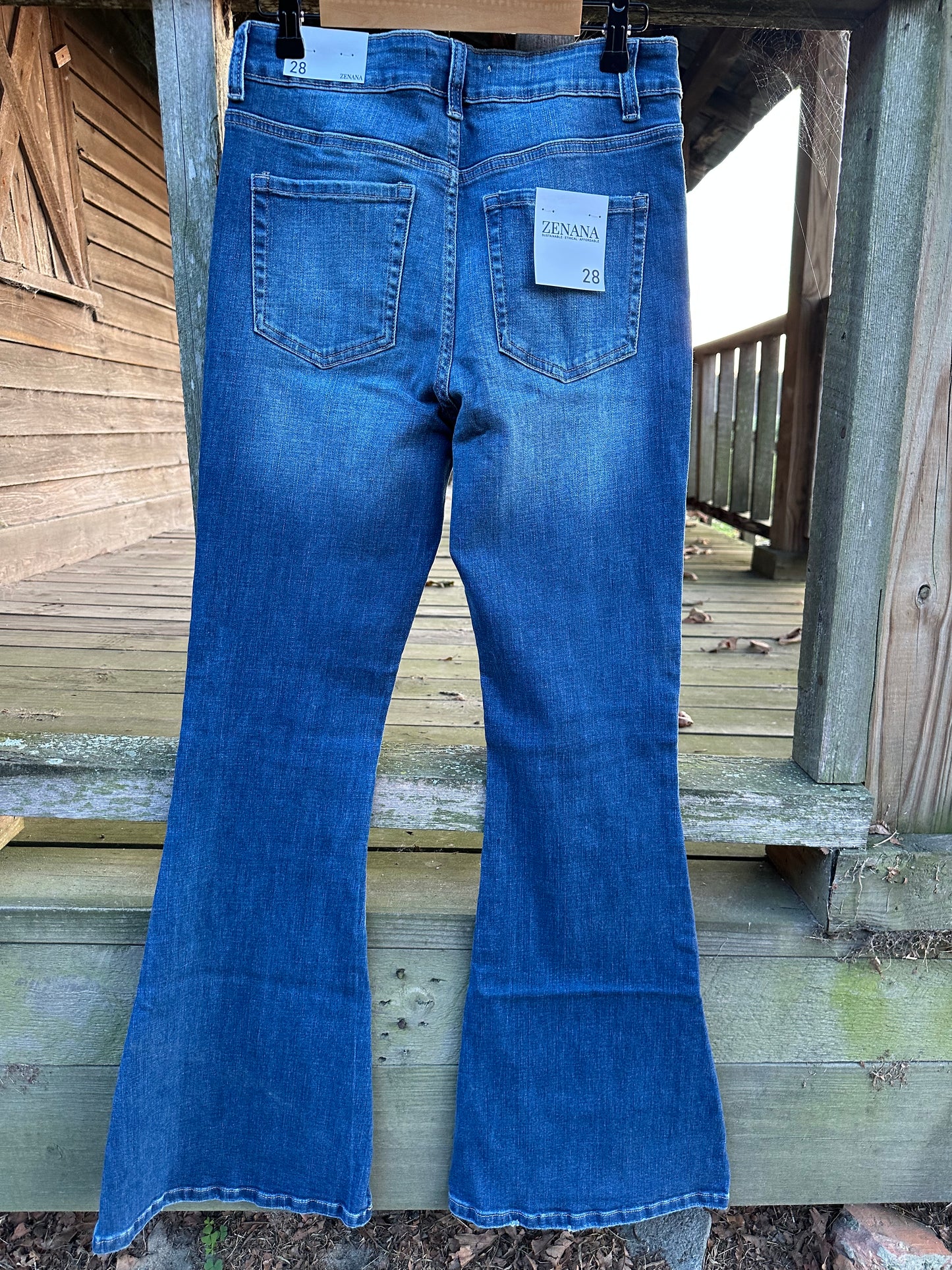 High-Rise Flare Denim Jeans 1645DD