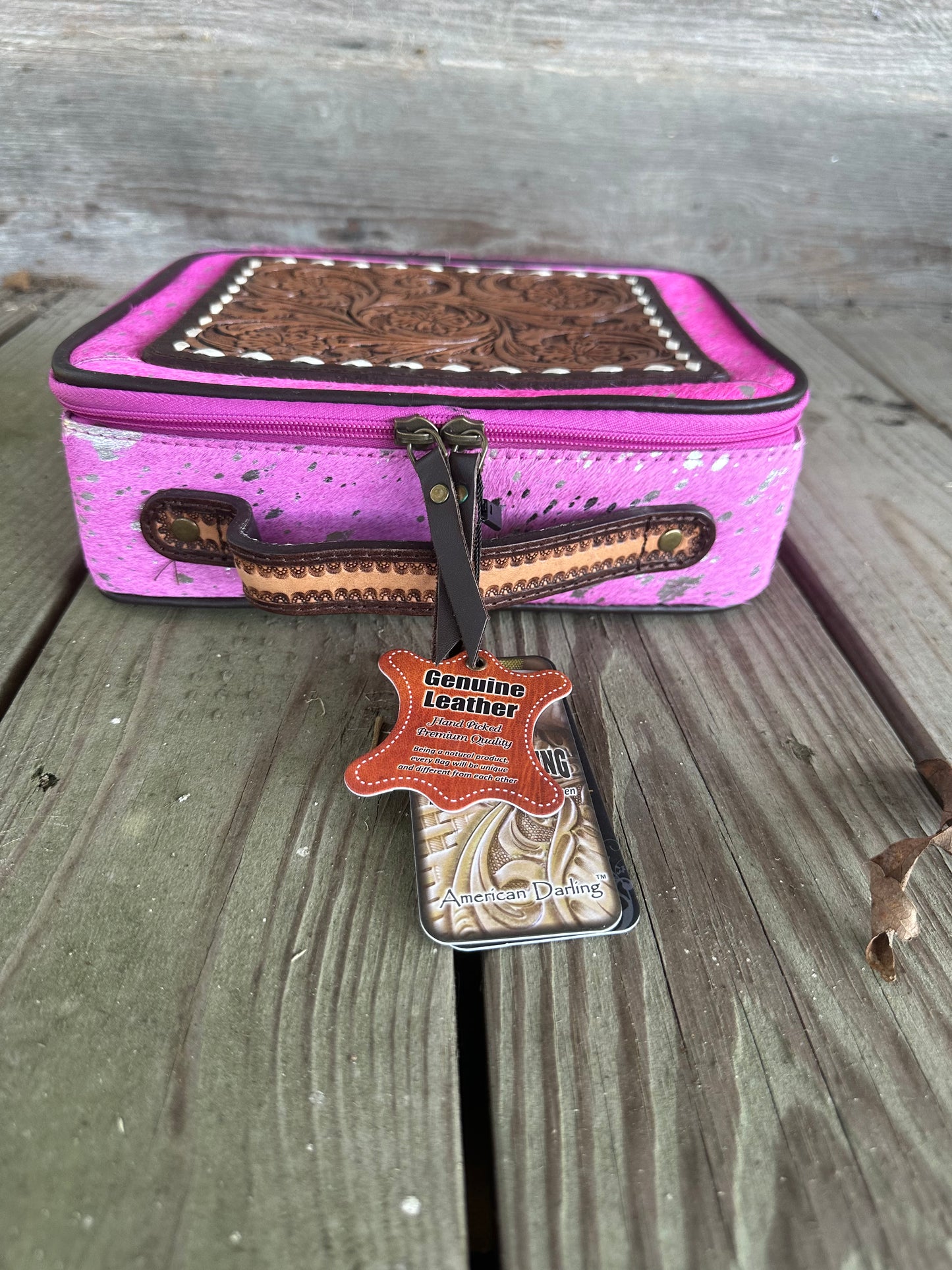Pink & Silver Jewelry Box