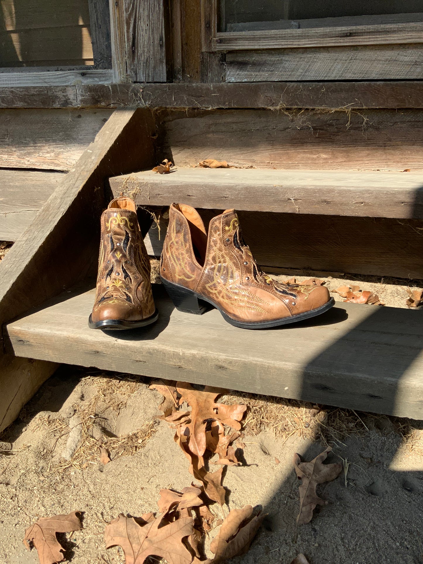 Tent or Western Leather Booties