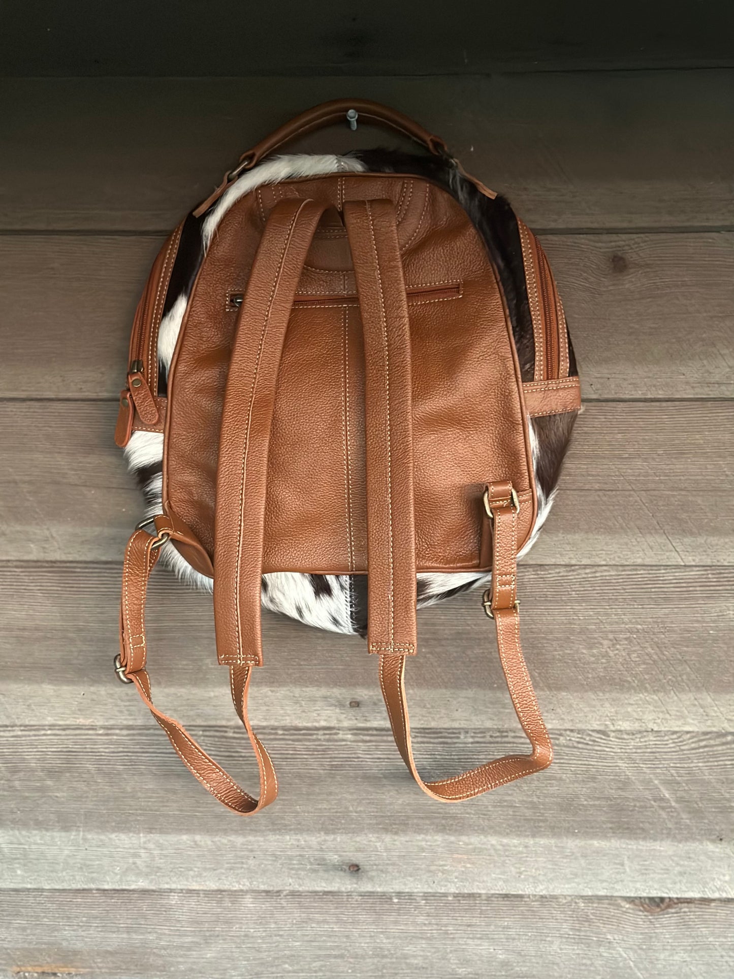 Western Swing Cow Hide Backpack