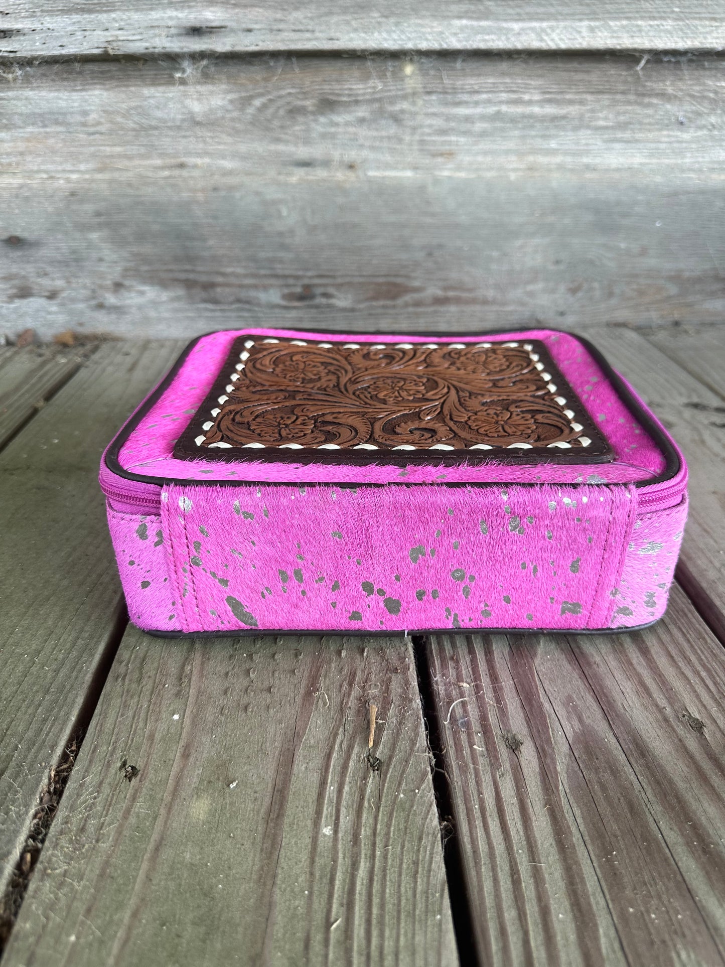 Pink & Silver Jewelry Box
