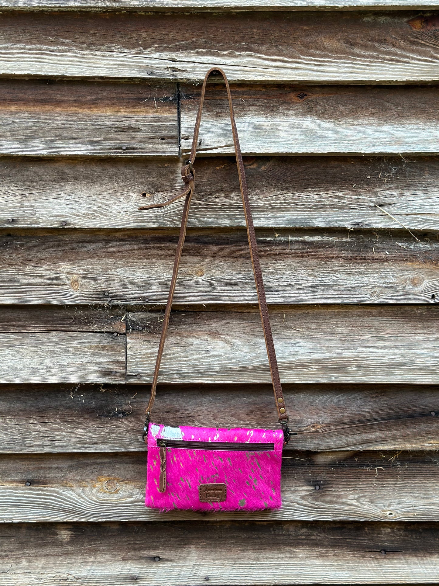 Pink & Silver Button Purse