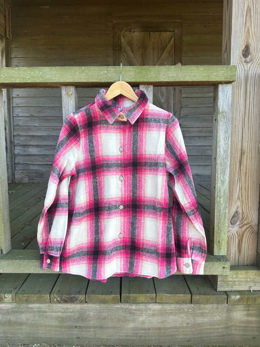 Yarn Dyed Plaid Longline Shacket