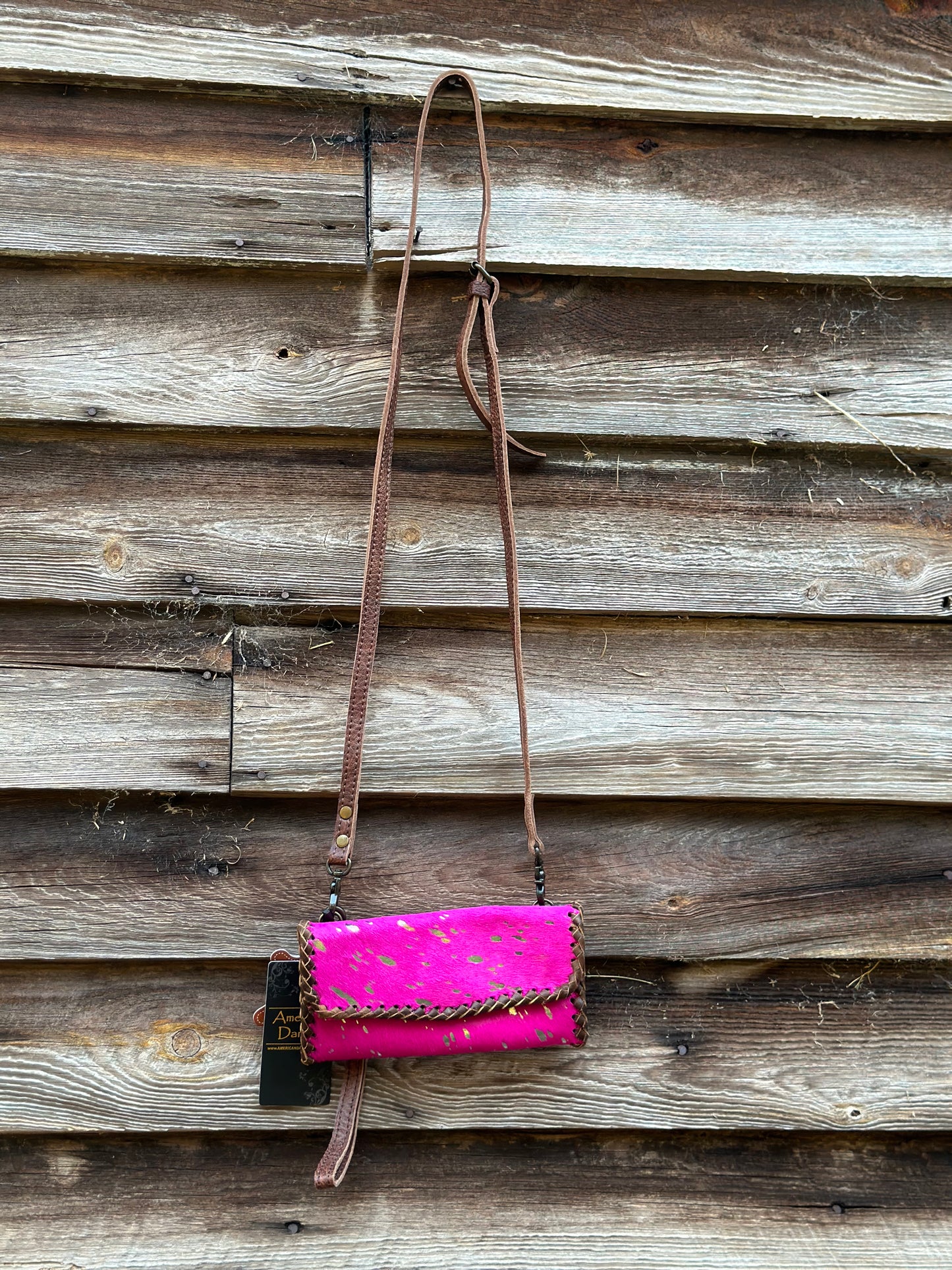 Buckstitch Pink Purse