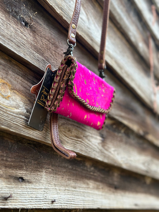 Buckstitch Pink Purse