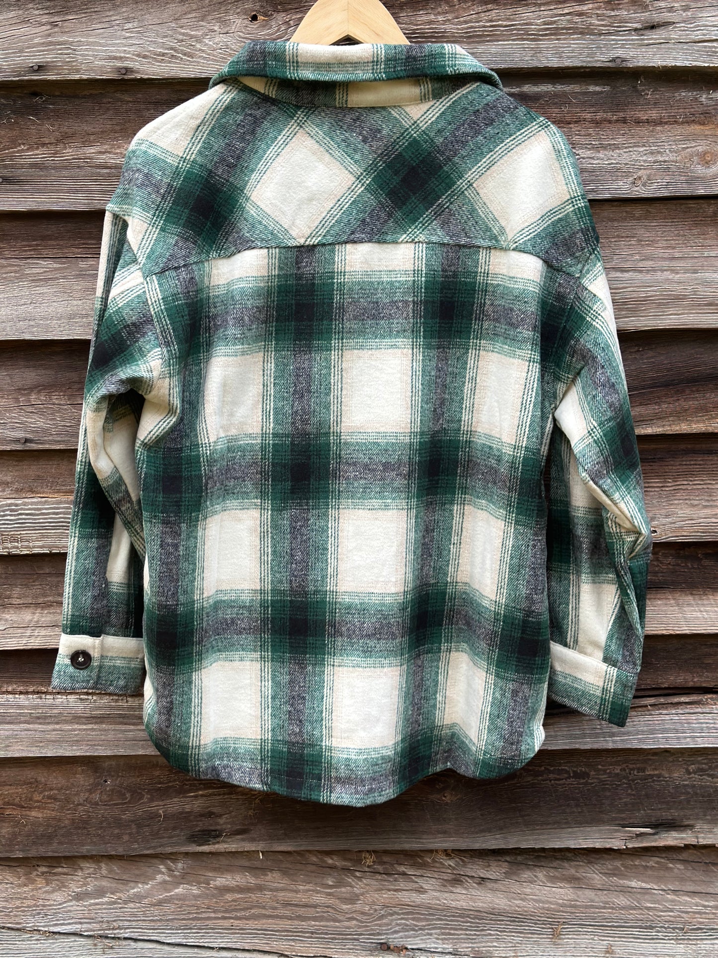 Oversized Yarn Dyed Plaid Longline Shacket