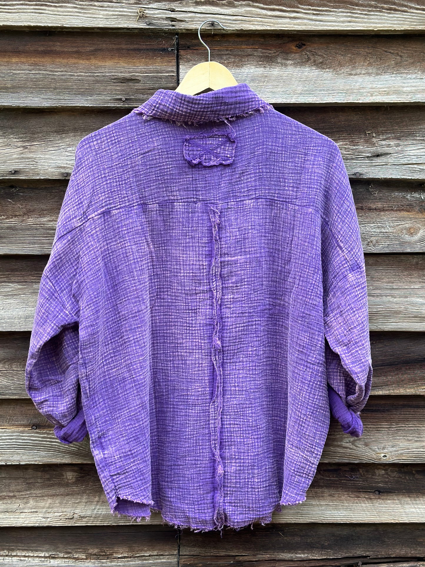 Washed Double Gauze Button Down Shirt