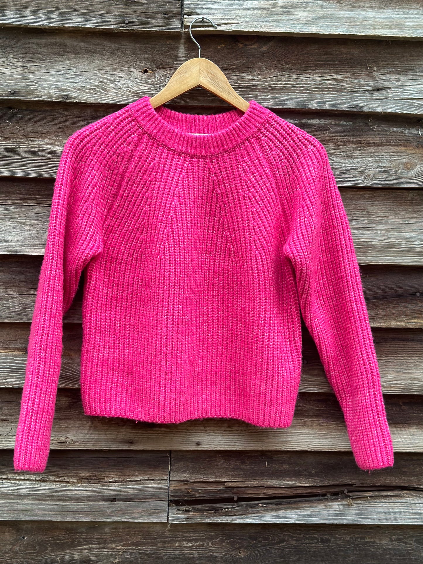 Melange Round Neck Basic Sweater