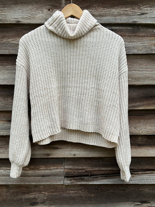 Chenille Turtleneck Sweater