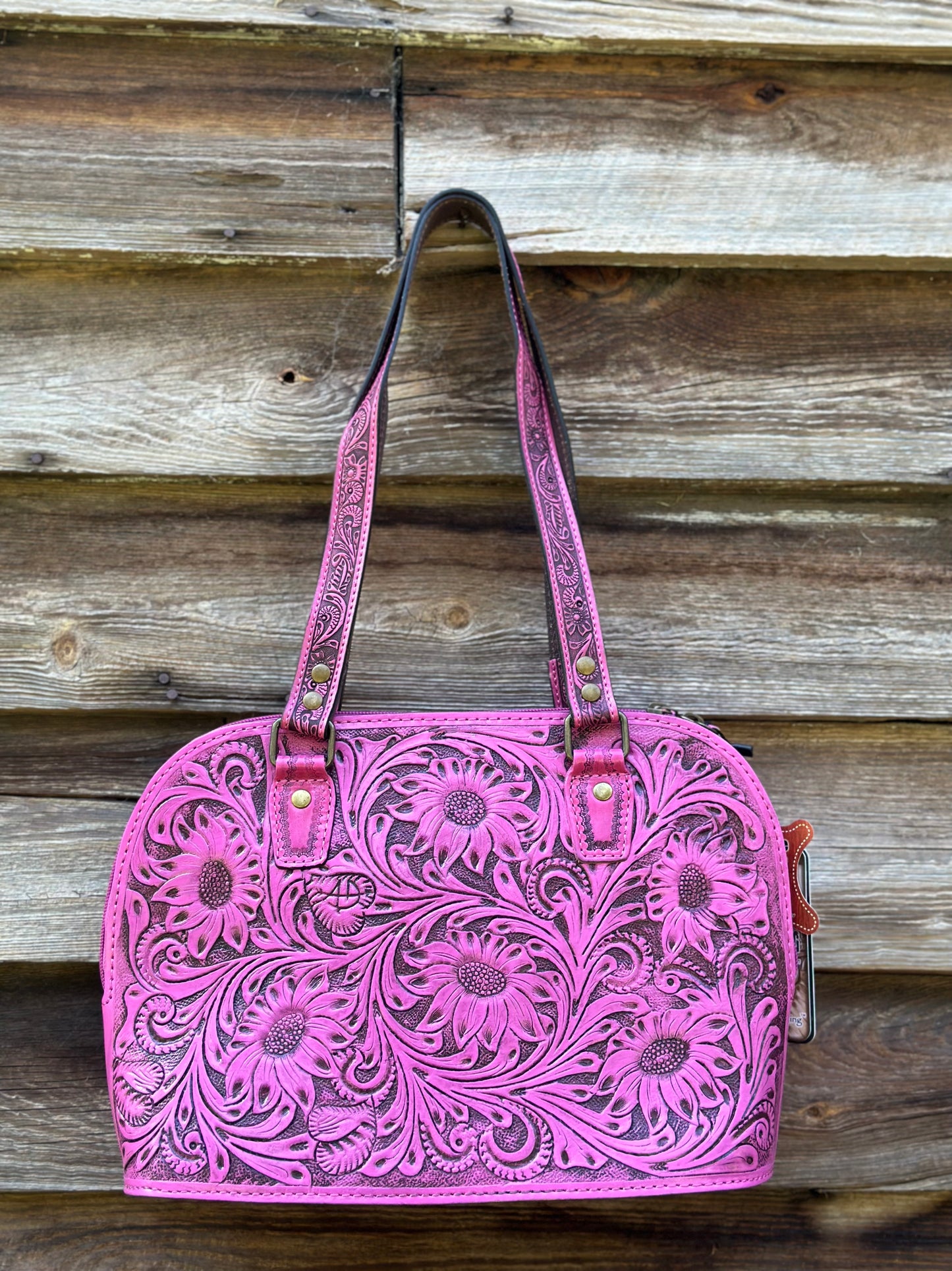 Pink Leather Purse