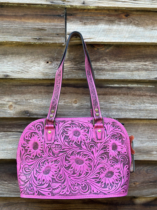 Pink Leather Purse