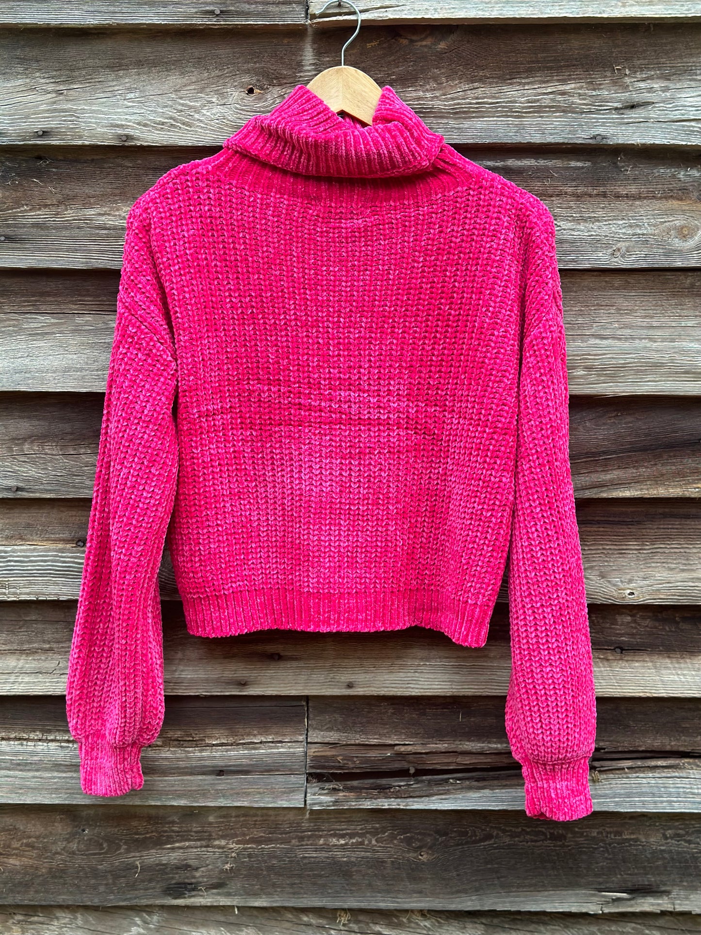 Chenille Turtleneck Sweater