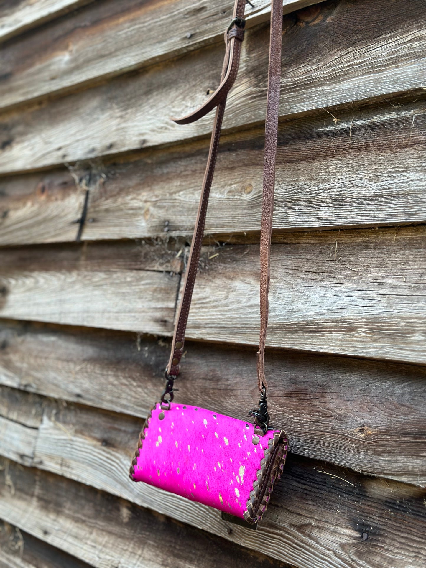 Buckstitch Pink Purse