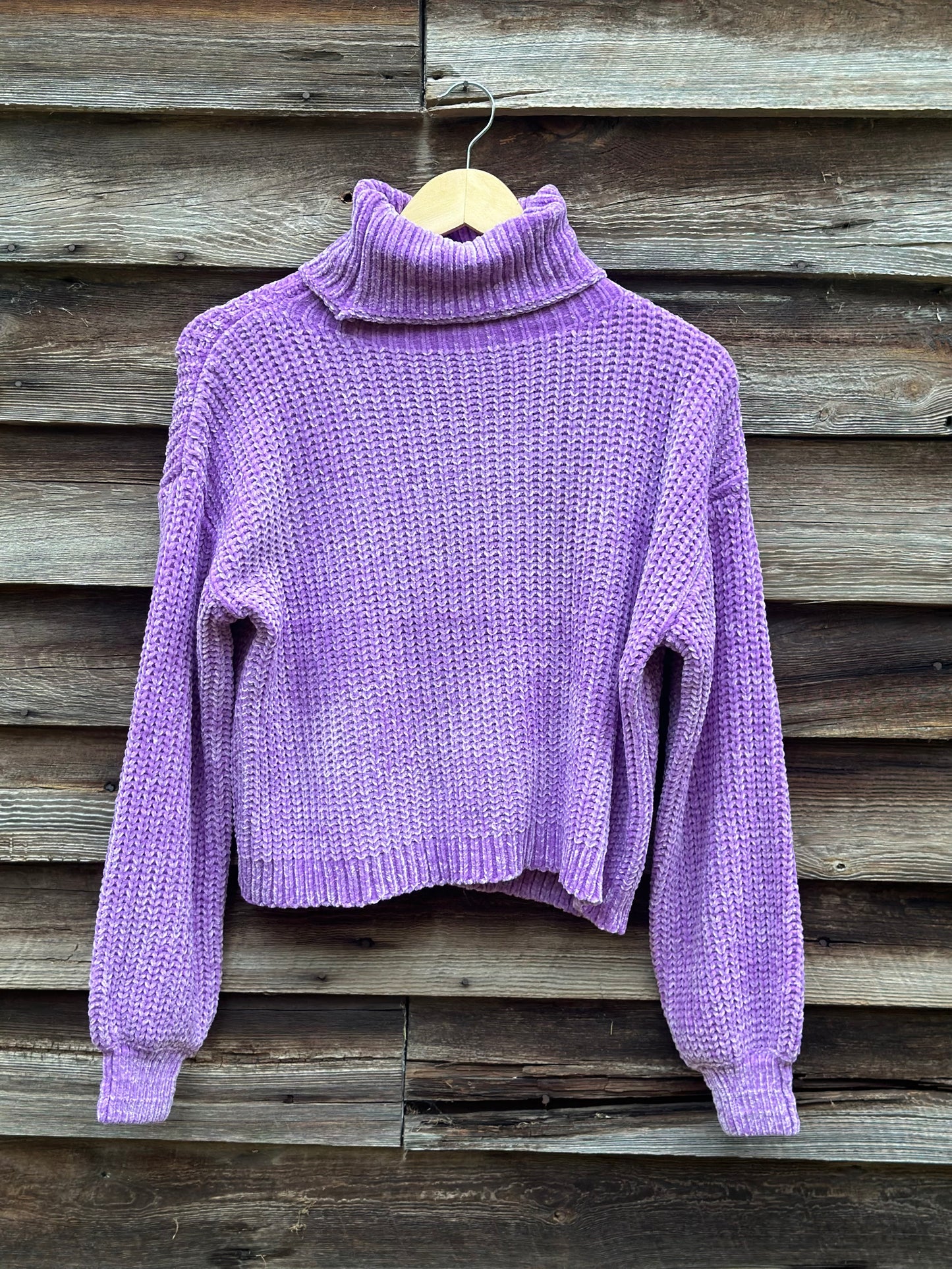 Chenille Turtleneck Sweater