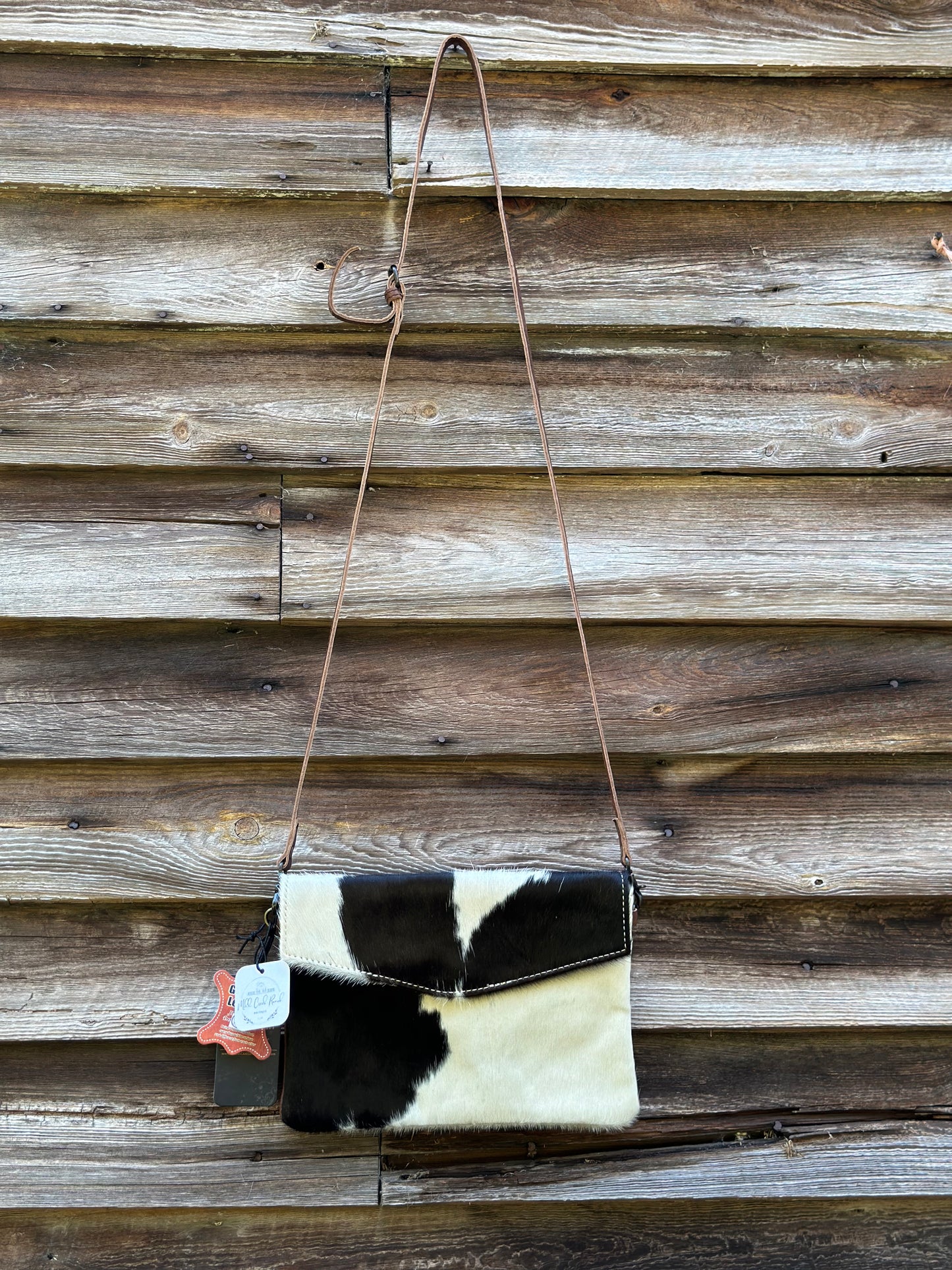 Cow Hide Flip Purse