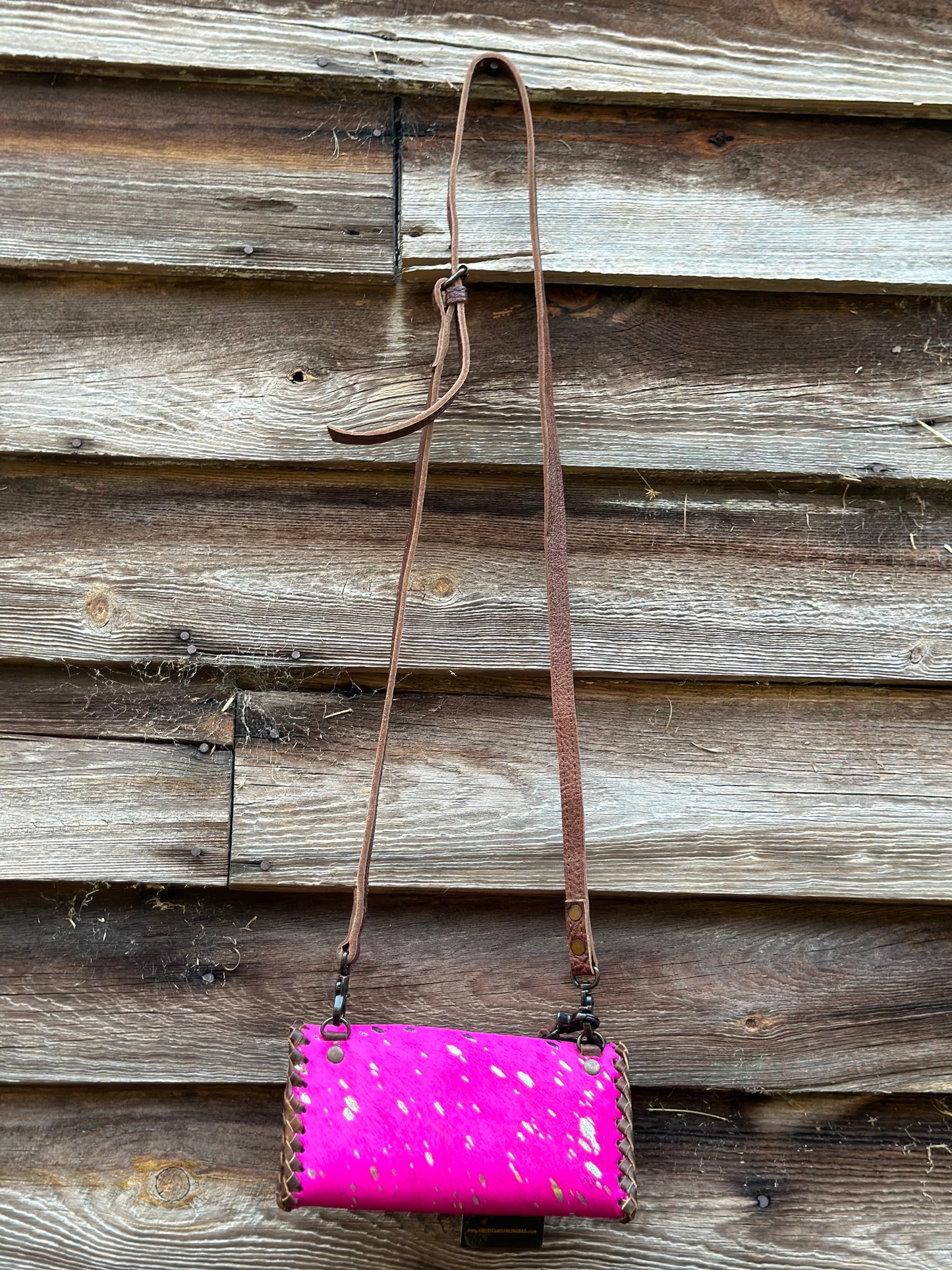 Buckstitch Pink Purse