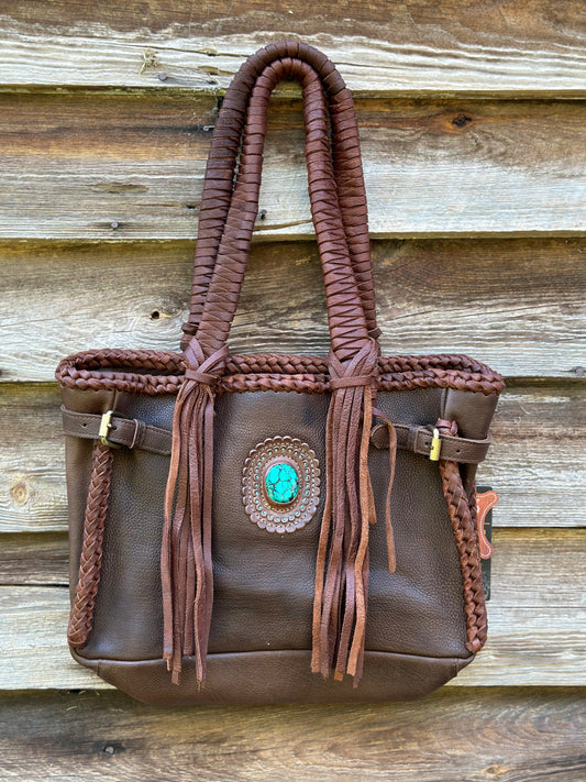 Braided Leather Purse