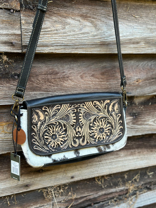 Trillion Hand Tooled Purse