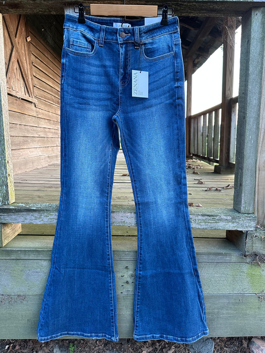 High-Rise Flare Denim Jeans 1645DD