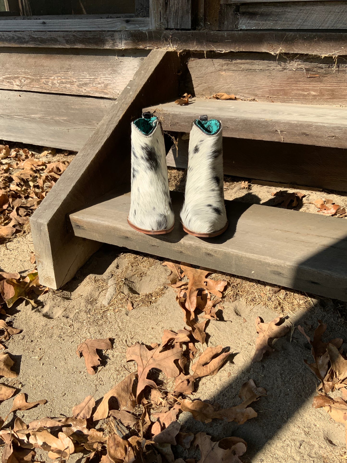 Laramie Plains Cow Hide & Hand Tooled Boots