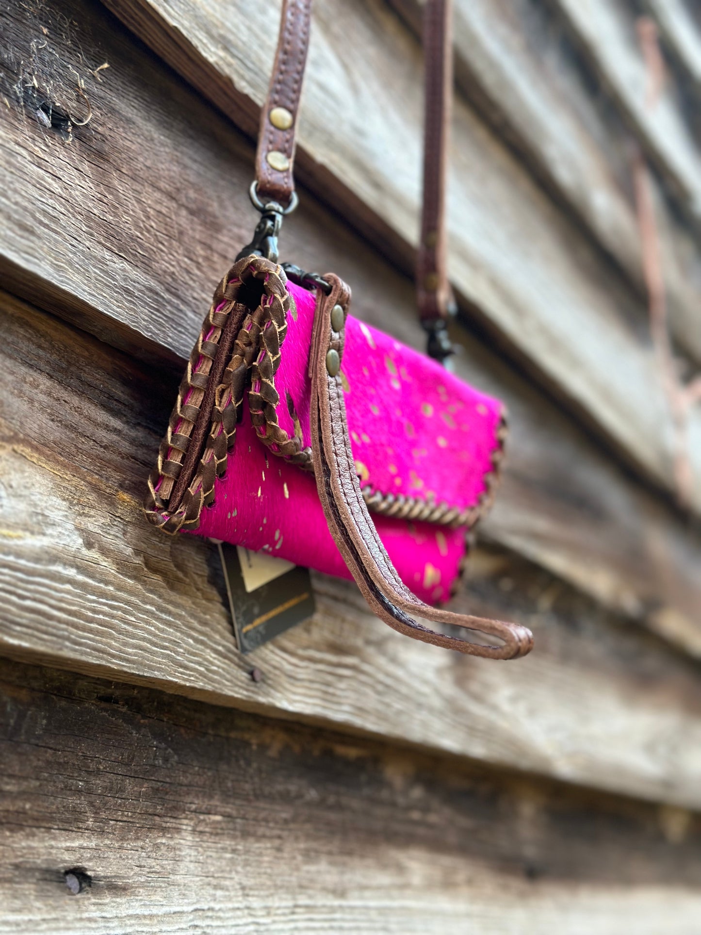 Buckstitch Pink Purse