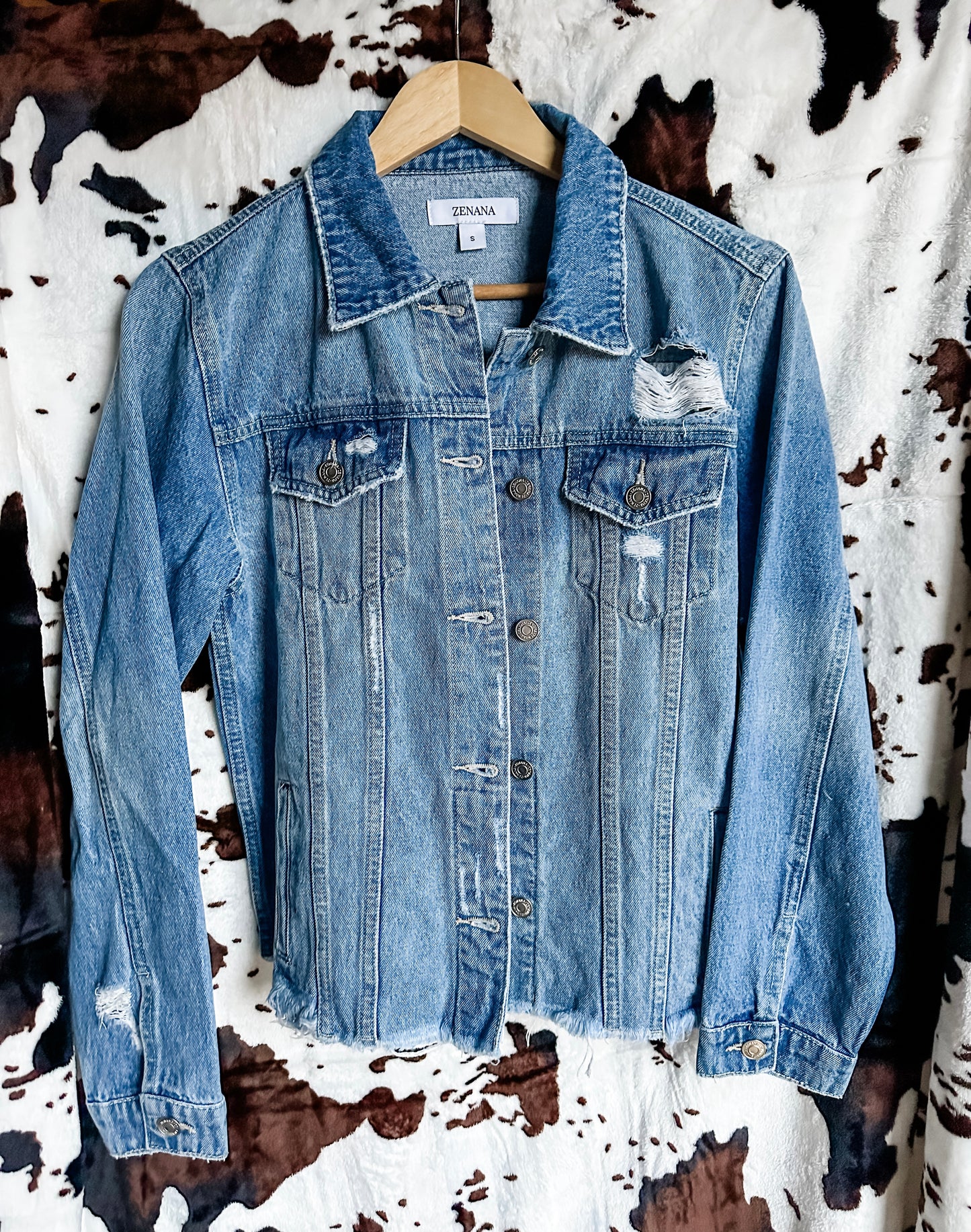 Distressed Denim Jacket