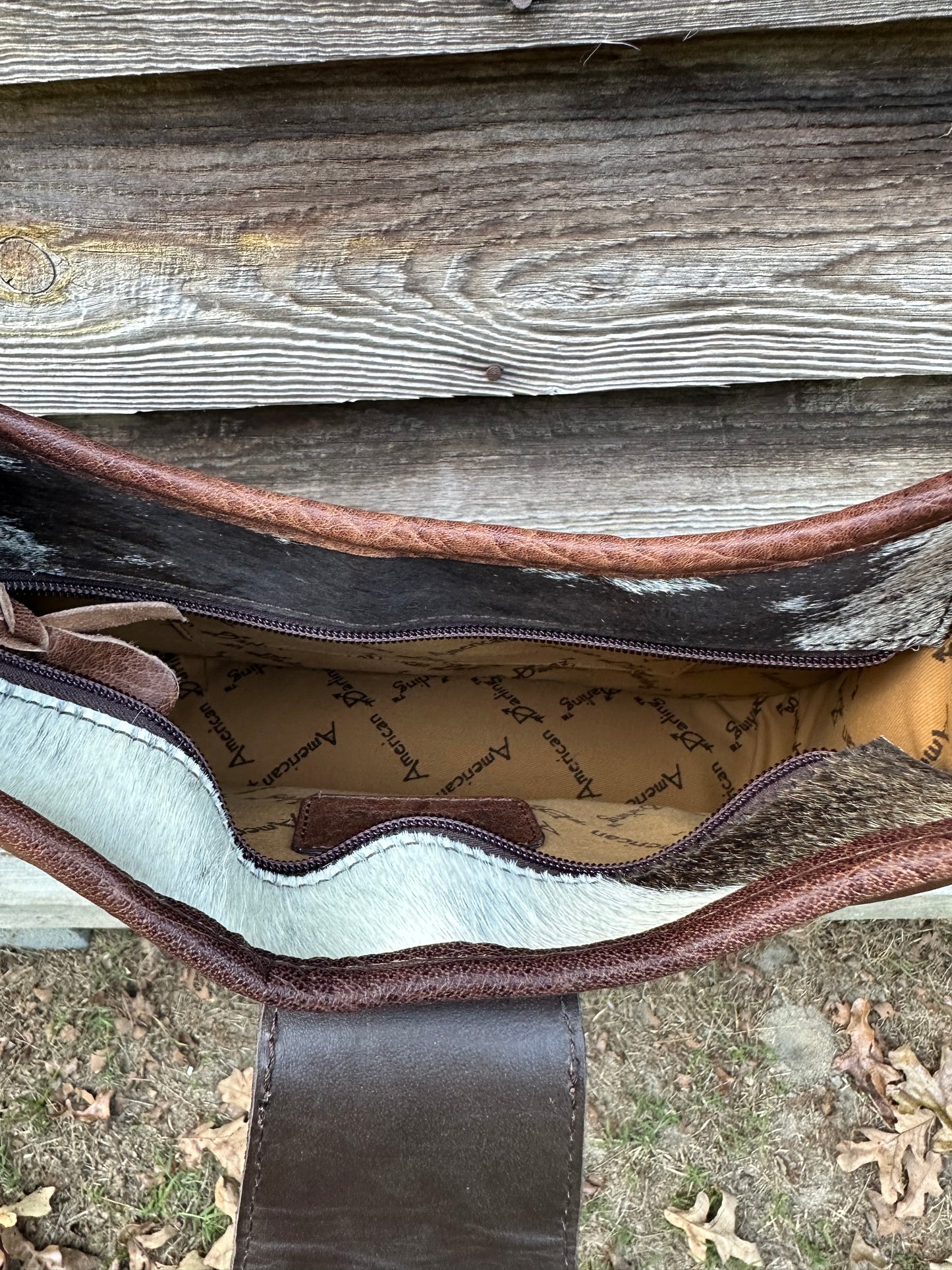 Leather Buckle Cow Hide Purse