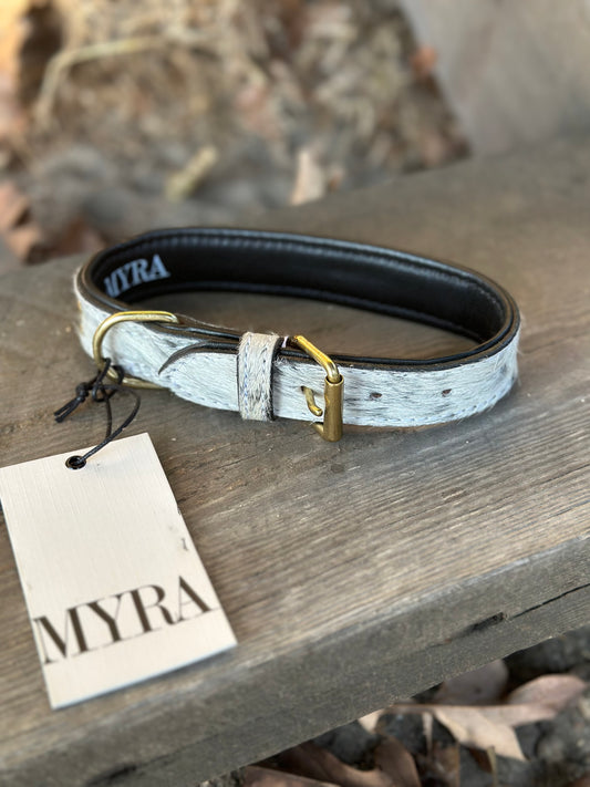 Cow Hide Dog Collar