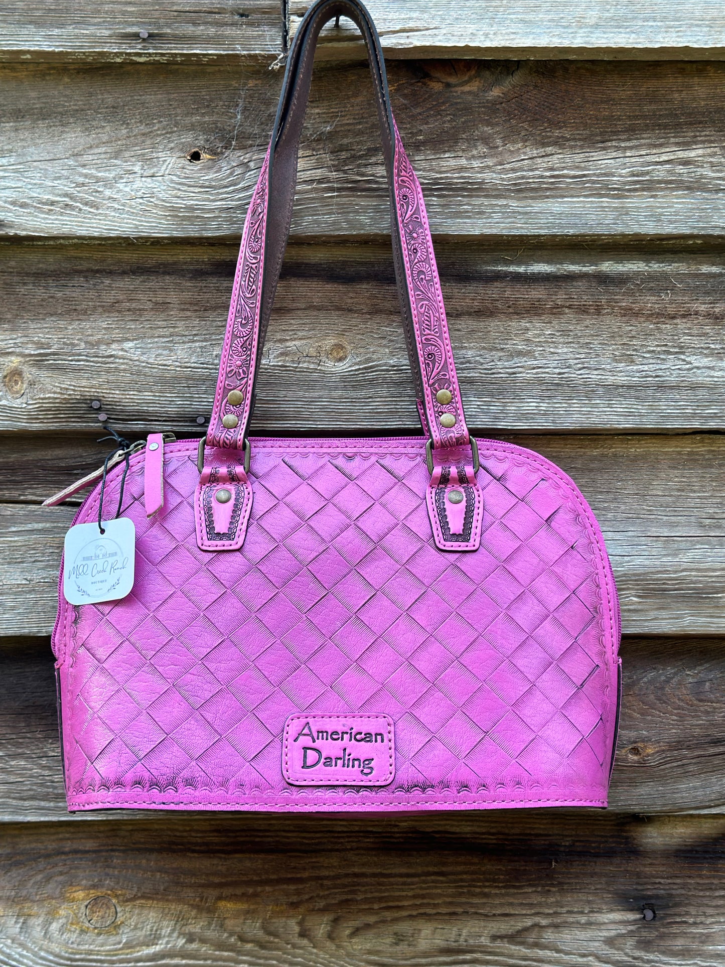 Pink Leather Purse